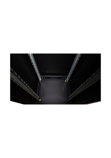 Lande Demonte 42u 600x600 Hyperline Dikili Tip Rack Kabinet Siyah Ön Cam Kapak / Tekerlekli