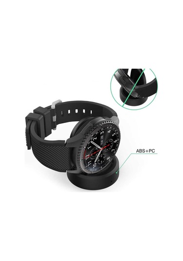 Siyah Gear S3 Usb Şarj Kablosu-zore