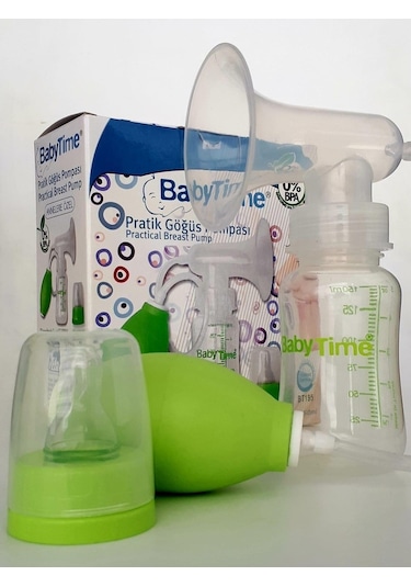 Baby Time BT195 Manuel Tekli Göğüs Pompası Yeşil
