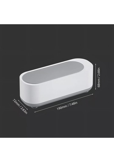 Novahub Mini Ultrasonik Temizleyici - Gözlük, Takı, Tıraş Makinesi İçin 360 Derin Temizleme