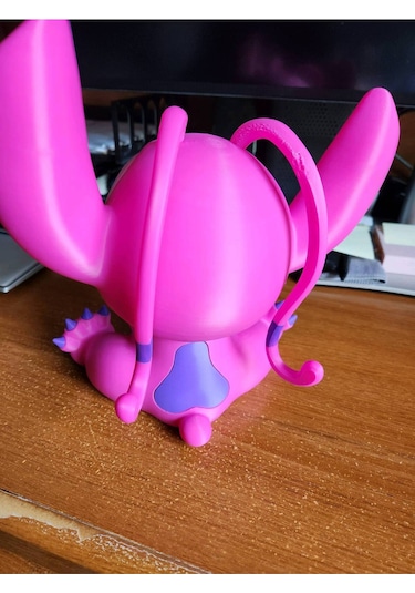 Sevimli Pembe Fantastik Figür Masa Üstü Dekor 23cm