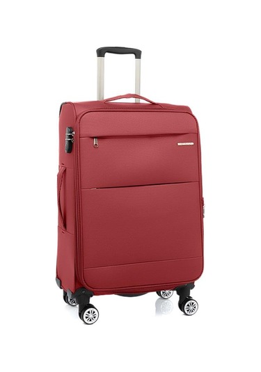 Louisiana Polo Orta Boy Lüx Kumaş Valiz Bordo 2082 Bordo