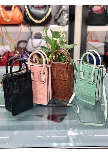 Sentt Deri Damarlı Akardion Çanta