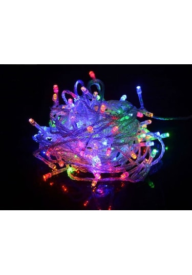 Büro Ev Partisi İçin 10mt 100led 8mod Rgb Led Işıklı Dekor Lambası