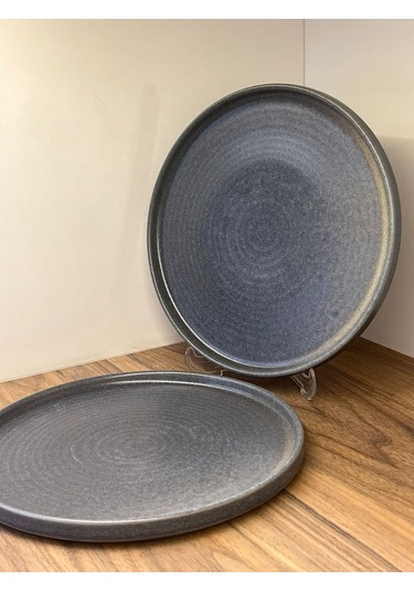 2'li Hornfels Ripple 26cm Düz Tabak Yemek / Servis / Sunum Tabağı Çok Renkli