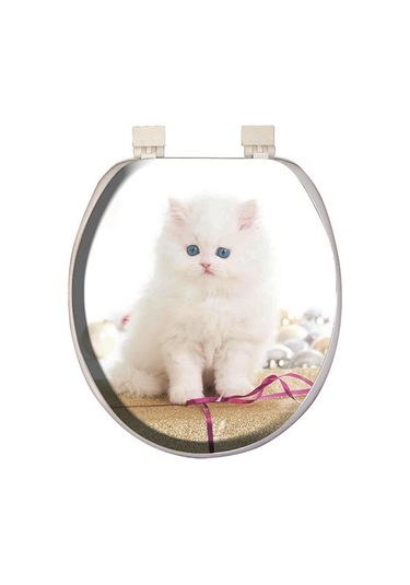 Softy Classic Desenli Yumuşak Klozet Kapağı Beyaz 8691580104985