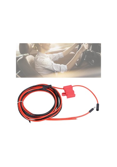 Kangvka Motorola Mobil Radyolar İçin Sigorta Füzyeli Güç Kablosu - Cm200 Pm400 Cdm750 Cdm1250 Uyumlu Araç Tabanlı Bağlantı Kablosu Hkn4137