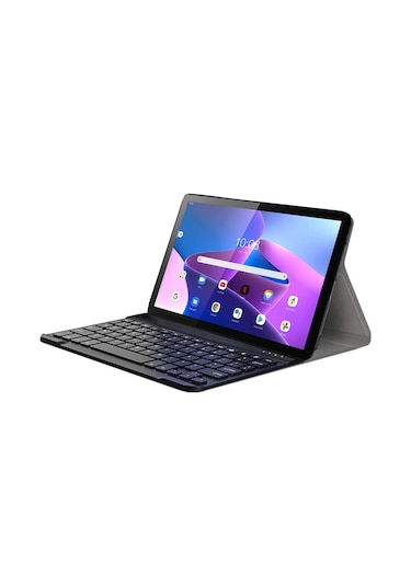 Lenovo Uyumlu Tab M10 3.Nesil TB328FU 10.1 Bluetooth Klavyeli Kılıf BKK4