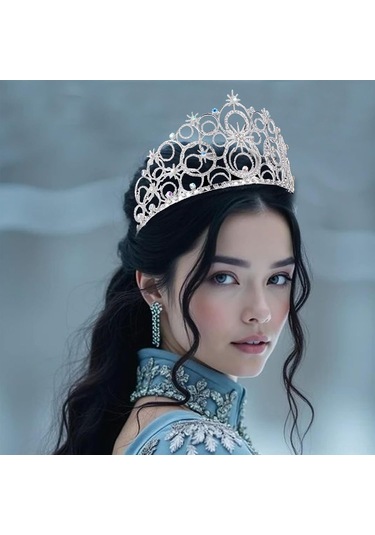 Dofolink Prenses Taçlığı - Yetenekli Toprak Ve Parlak Rhine Kristalleri İle Takılmış, Düğün, Doğum Günü Ve Özel Anlar İçin Pırıl Pırıl Prenses Tığlığı E