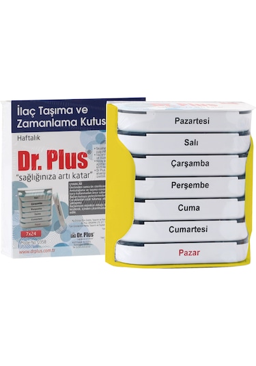 Dr  Plus Haftalık İlaç Kutusu 7 x 24