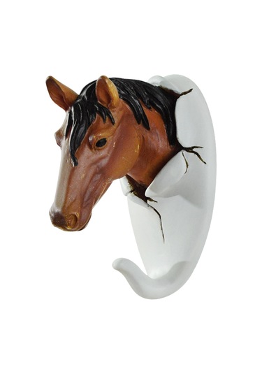 Suntek Alet Tutucu Havlu Askısı Havlu Çantası Bornoz Kancası At 6 x 7.5 x 11 CM Çok Renkli