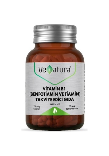 Venatura Vitamin B1 Benfotiamin Ve Tiamin 60 Kapsül