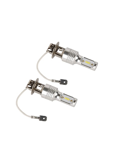 Dofolink 3500lm H3 Led Araba Fari Ampülü 6000k Beyaz 20w/adet 1860 Led Çip 50.000+ Saat Ömür Plug&play 12v