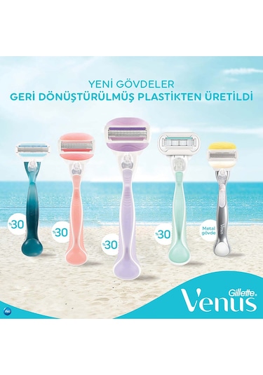 Gillette Venus Comfortglide Breeze Yedek Tıraş Bıçağı 4'lü