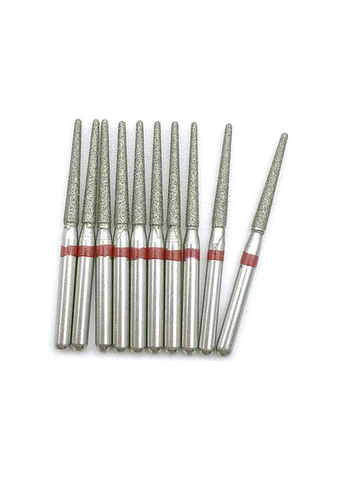 10 Adet/paket Diş Elmas Uç Matkap Diş Hekimliği İçin El Aleti Kolu Çapı 1.6mm Diş Hekimi Araçları Tr-11f
