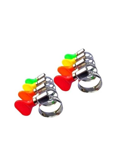 Flybuy Suntek 19-mm Paslanmaz Çelik Ayarlanabilir Bant Hortum Kelepçesi Seti 8 Adet