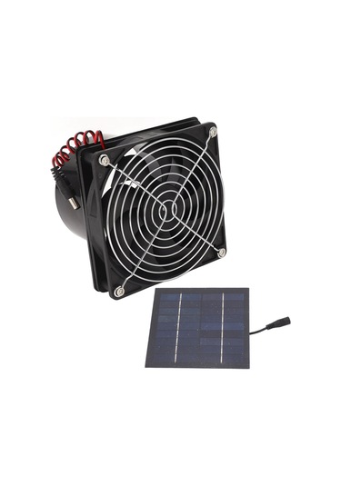 Geeroyoo 50w Güneş Enerjili Portable Vantilatör - Pet Yuvaları, Bahçe, Attik İçin Soğutma Ve Havalandırma - 5-12v, Akü Yok