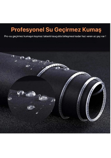 Rgb 80x30 Düz Siyah Su Geçirmez Gaming Işıklı Oyuncu Mousepad