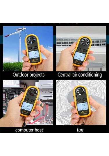 Conventions1 Dijital Anemometre Rüzgar Hızı Mini Hava Hızı Hava