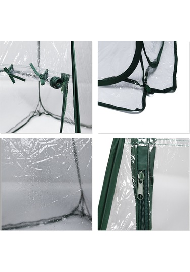 Yifomall "katlanabilir Şeffaf Bitki Koruma Kafesi - Mini Sera, 70x70x80cm, Hızlı Büyüme Ve Havalandırmalı"