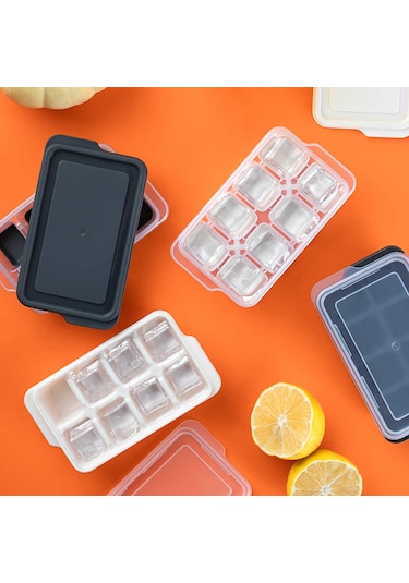 Porsima 16015 2 Adet Mini Yapışmaz Silikon Bas Çıkar Buz Kalıbı