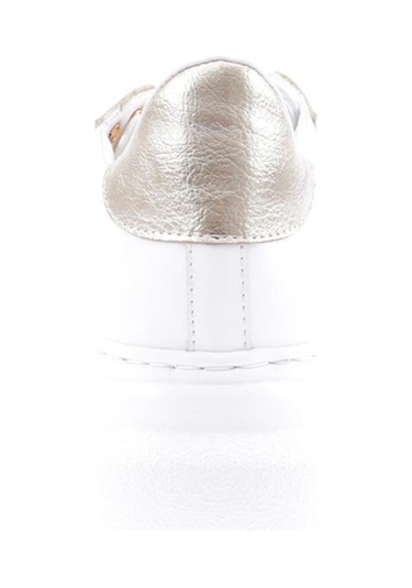 Dgn Es864-23y Kadin Kalin Kristal Taşli Sneakers Ayakkabi ES864-2007-R0198 Beyaz