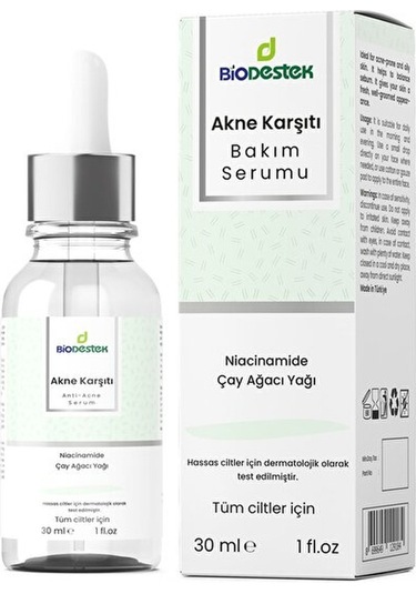 Biodestek Çay Ağacı Yağlı Akne Karşıtı Bakım Serumu 30 ML