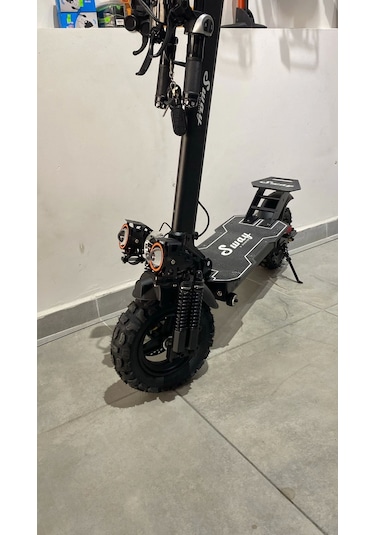 Sway Puma Çift Amortisörlü 1000w 10 Inç Elektrikli Scooter Siyah