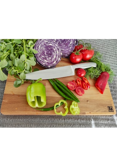 Masif Ahşap Kesme Doğrama Tahtası 42x24cm