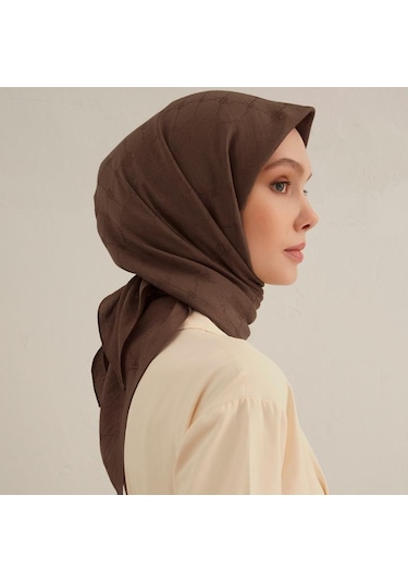 Armine E00oa0444092 74 Armine Lyocell Eşarp 4 Kahverengi