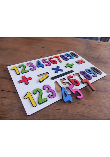 Ahşap Sayılar Puzzle