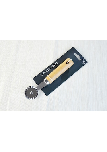 Nishev Küçük Ahşap Saplı Pizza Dilimleyici Mutfak Aleti Nishev-x000061