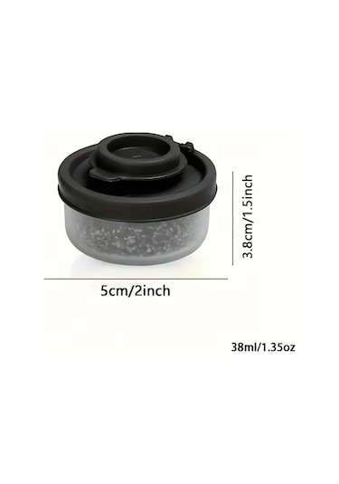 Trendooze Gaojunshop01 Yeşil 6lı Nem Geçirmez Baharatlık Seti, Kırmızı Kapaklı Kamp Barbekü Seyahat Yeşil