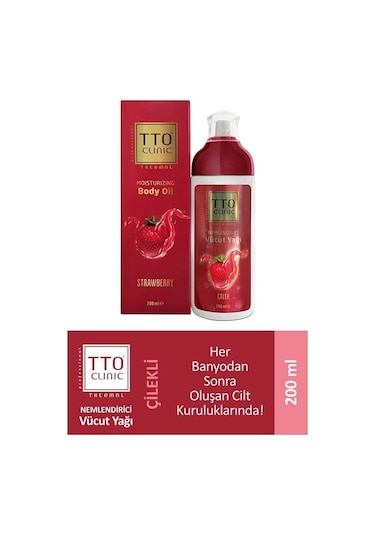Tto Clinic Çilek Özlü Nemlendirici Vücut Yağı 200 ML