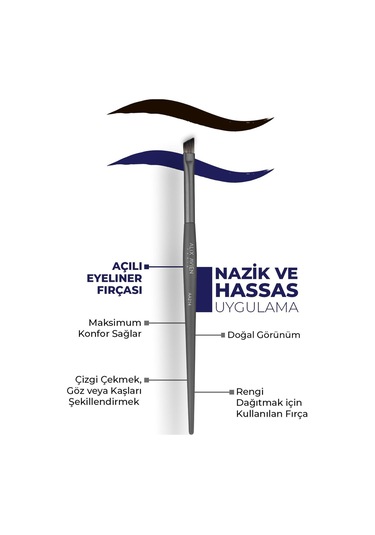 Alix Avien Açılı Eyeliner Fırçası Small Angle Brush Aa214