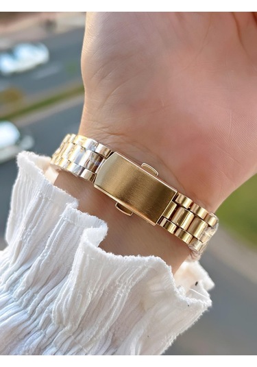 Coliseum Çelik Kordon Takvimli Kadran Özel Tasarım Vintage Seri Kadın Kol Saati+bileklik Ps.8341.m5 Sarı