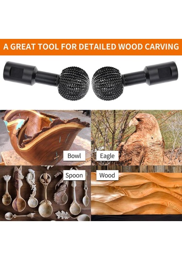 4 1/2 Ve 5 İnç Açılı Öğütücü İçin 5/8-11 İplikli Küre Döner Çapak, Bilyalı Gouge Ekleri