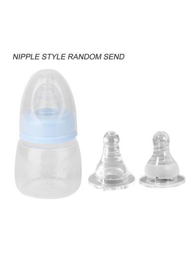 Bebek Bebek 0-18 Ay Besleyici 60ml Pp Emzirme Suyu Süt Mini Sertlik Şişesi Mavi 60ml