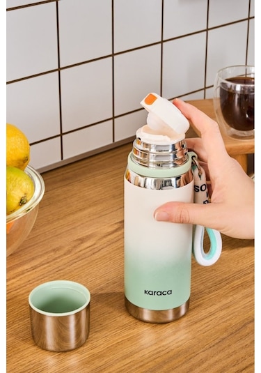 Karaca İnoxis Çelik Sızdırmaz Termos 550 Ml Mint