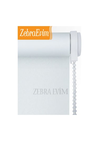 Zebraevim Etek Dilim Hediyeli Beyaz Stor Perde