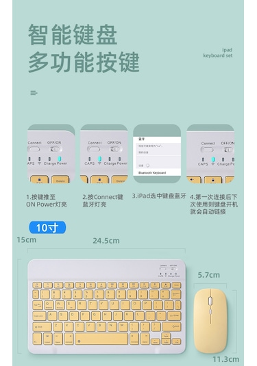 Cbtx Çift Modlu Şarj Edilebilir Bluetooth + USB Kablosuz Optik Mouse