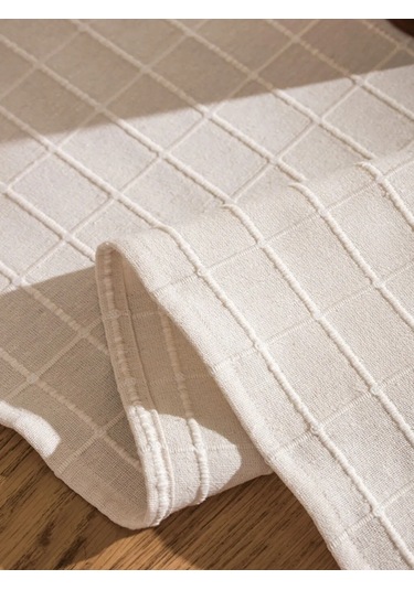 Bej Çizgili Runner 40x120 Cm