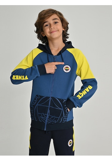 Fenerium Çocuk Trıbun Sarı Lacivert Sweat Fb Laci 24