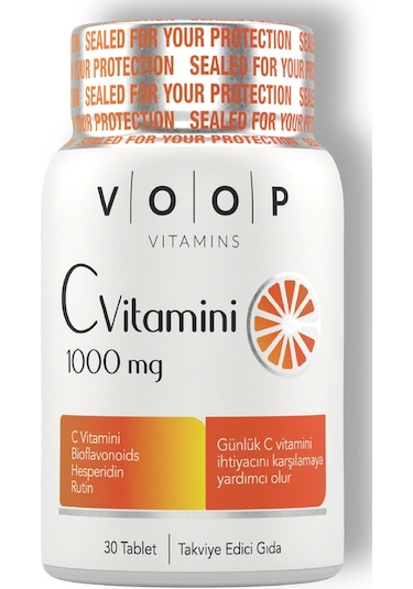 VOOP Vitamin C + Turunçgil  Bioflavonoidleri 1000 mg 30 Tablet