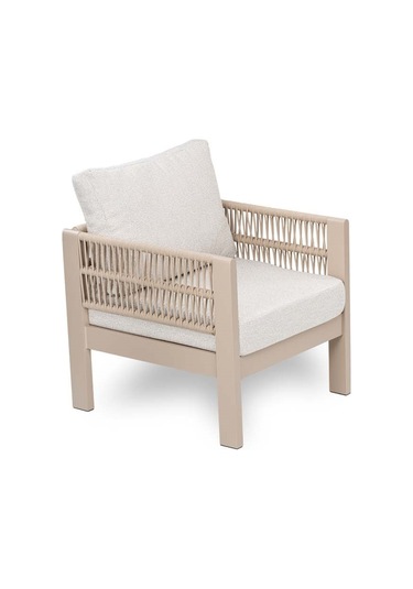 Toscana Bahçe Balkon Tekli Koltuk Krem