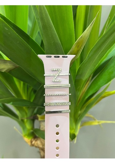 Apple Uyumlu Watch    Kordon Aksesuarı Charm Set Z Harfi