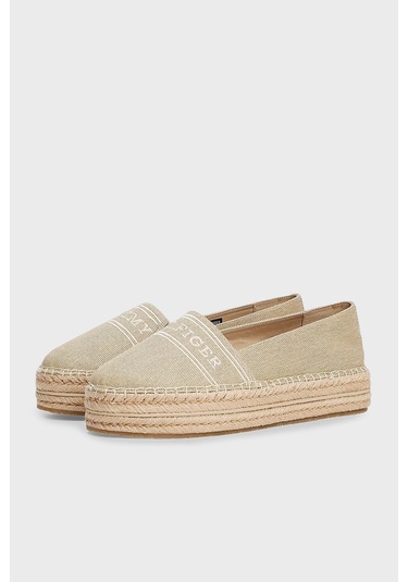 Tommy Hilfiger Bayan Espadril Fw0fw08543 Acc Bej Bej