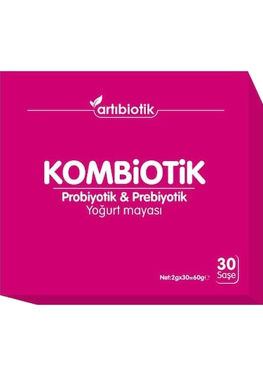 Artıbiotik Kombiotik Probiotik ve Prebiotik Yoğurt Mayası 30 x 2 G