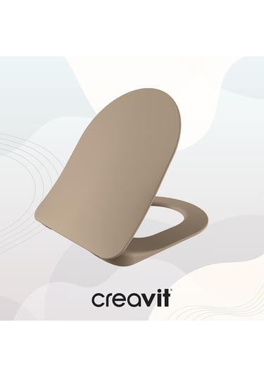 Creavit Duck Duroplast Yavaş Kapanan Klozet Kapağı Mat Cappucino KC0903.01.0800E