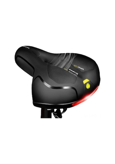 Padalink Mountain Bike Yedek Koltuğu - Ergonimik Konforlu, İki Şok Emici Toplu, Orta Delikli Havalandırmalı Sarı Bisiklet Jantı Sarı